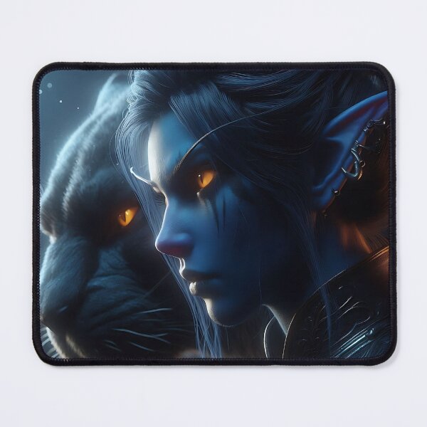 Item preview, Night Panther Elf designed and sold by GalleryBrisArt.