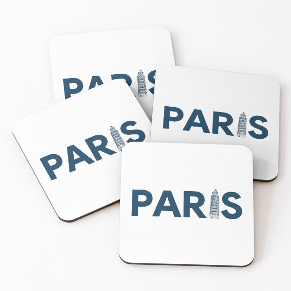 Item preview, Paris France Funny - Blue Eiffel Tower Leaning Tower of Pisa Landmark designed and sold by letitrip.