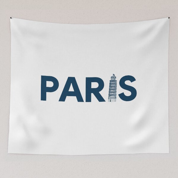 Item preview, Paris France Funny - Blue Eiffel Tower Leaning Tower of Pisa Landmark designed and sold by letitrip.