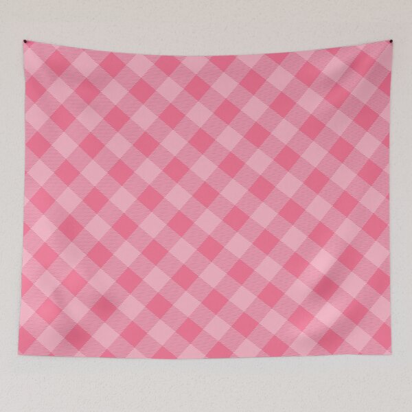 Item preview, Pink Scottish Gingham Plaid - Abstract Geometric Shape Pattern - Gifts For Wife designed and sold by RoyalStarsPatts.