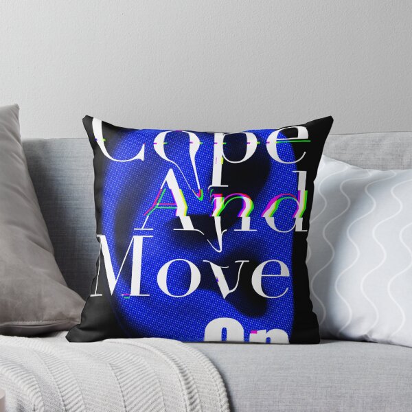 Item preview, Cope And Move On - Glitch Art Typography designed and sold by lifestylecreep.
