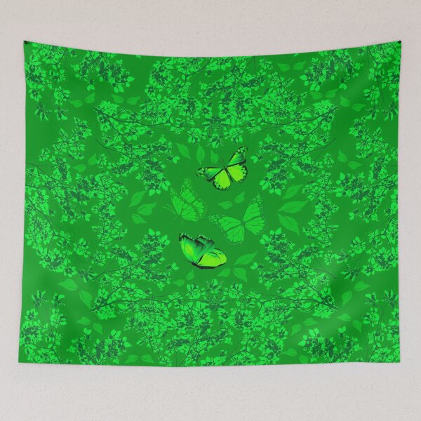 Item preview, Green Foliage Butterfly in an emotional dream designed and sold by SueKnox.