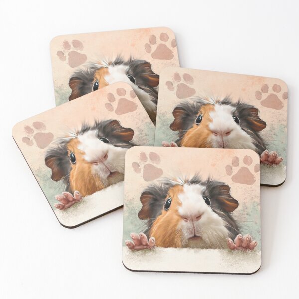 Item preview, Guinea Pig Peeking over Wall 01 designed and sold by Elisabeth Lucas.