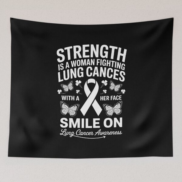 Item preview, Lung Cancer Awareness Women Butterfly Lung Cancer fighter designed and sold by VENOM0RIOT.