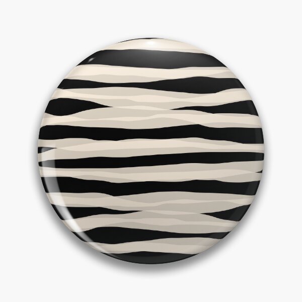 Item preview, Abstracted Organic Stripes Pattern in Black and Almond Cream designed and sold by kierkegaard.