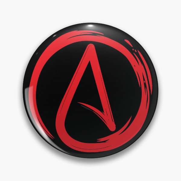 Item preview, Atheist Red A Circle Atheism Symbol designed and sold by MathWare MathClips.