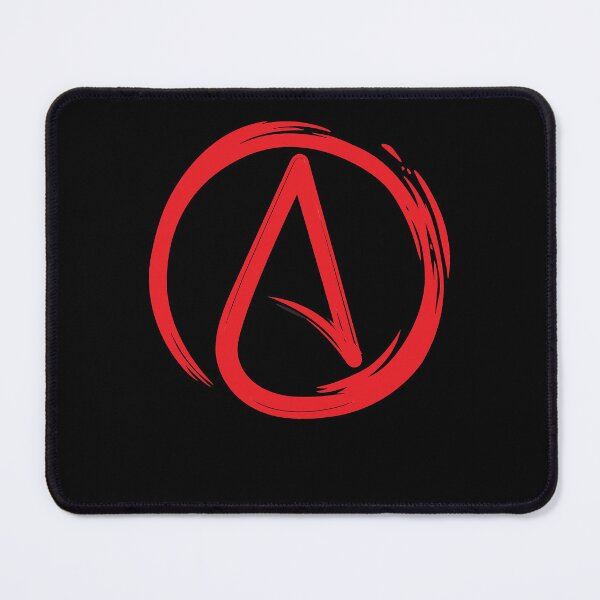 Item preview, Atheist Red A Circle Atheism Symbol designed and sold by MathWare MathClips.