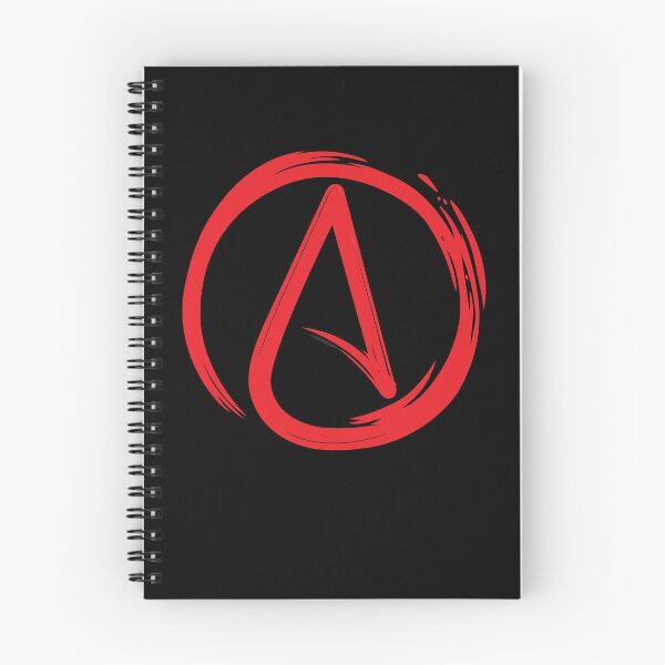 Item preview, Atheist Red A Circle Atheism Symbol designed and sold by MathWare MathClips.