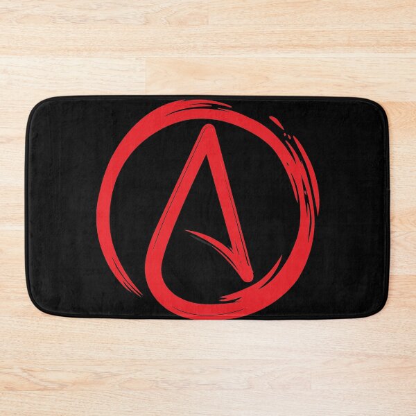 Item preview, Atheist Red A Circle Atheism Symbol designed and sold by MathWare MathClips.