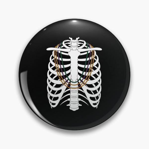 Item preview, Mardi Gras Rib Cage Bone Skeleton Tuesday designed and sold by Rrettgison.