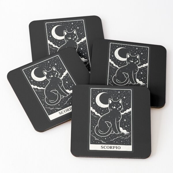 Item preview, Scorpio Zodiac Cats designed and sold by TaroT Studio.