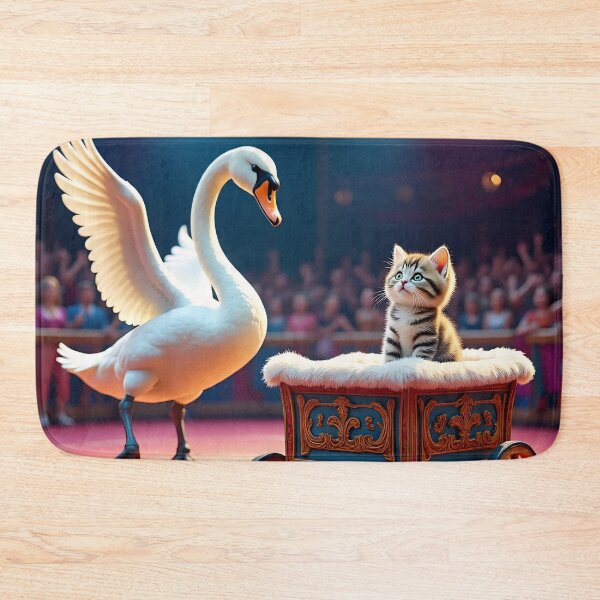 Item preview, Circus Swan n Cat designed and sold by AwesomeDigiShop.