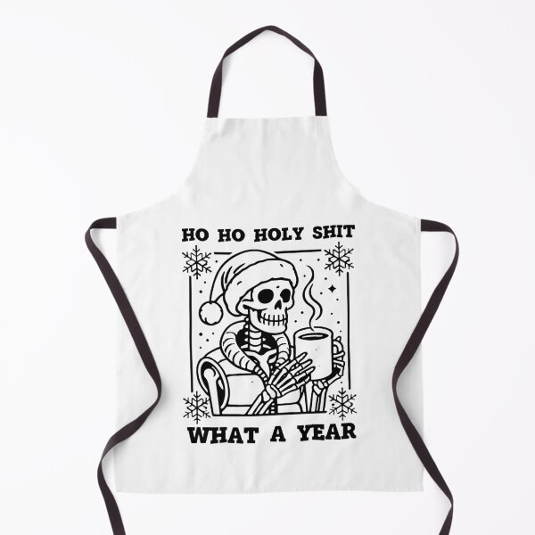 Item preview, Ho Ho Holy Shit What A Year Funny Christmas Skeleton designed and sold by InkStation24.