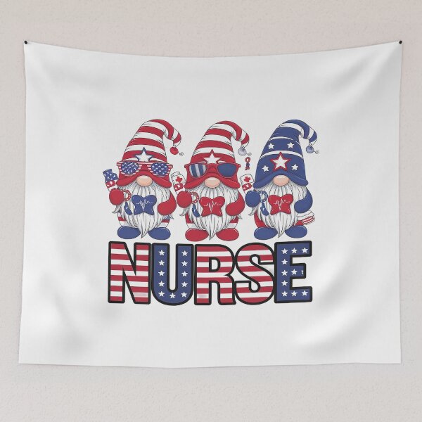 Item preview, Nurse Gnomies 4th Of July Cute Gnome Nursing RN Memorial Day designed and sold by Rrettgison.