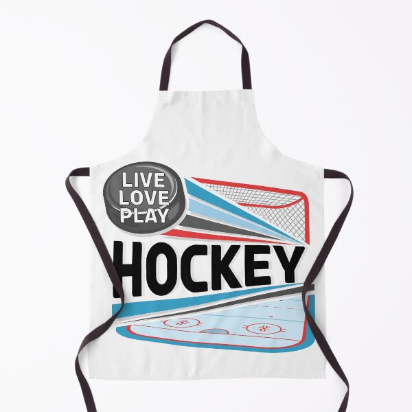 Artikelvorschau, Lebe...Liebe...Spiele...Hockey mit Bild von Netz und Eisfläche entworfen und verkauft von CHASAcreative.