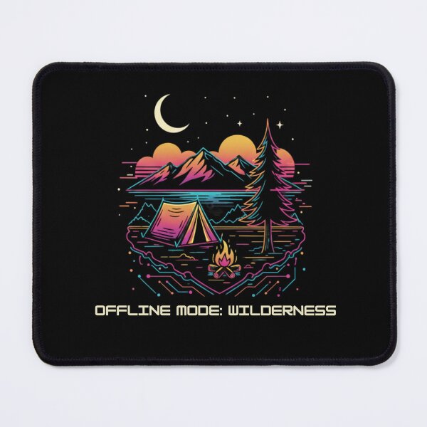 Item preview, Offline Mode: Wilderness – Neon Camping designed and sold by MJO80.