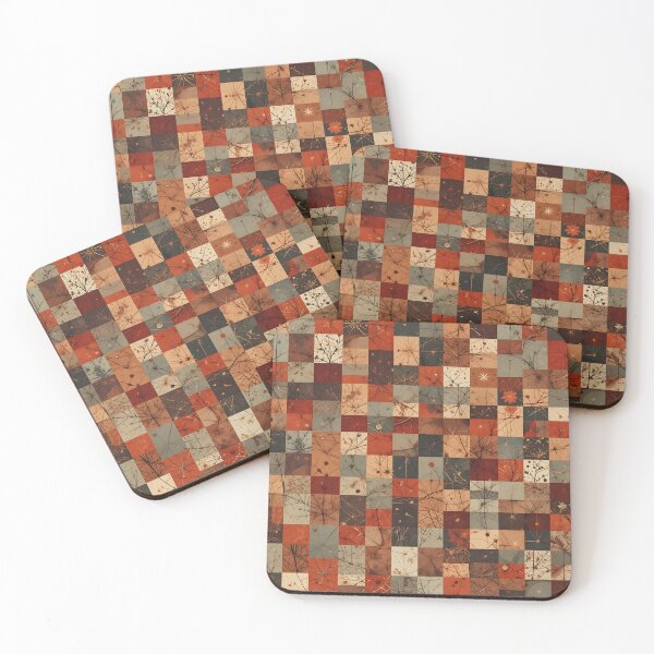 Item preview, Modern Geometric Christmas Grid Pattern designed and sold by Amplify-n-Co.