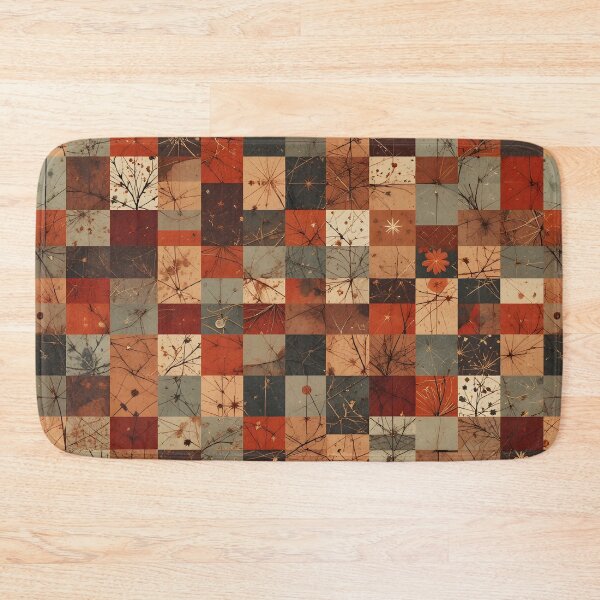 Item preview, Modern Geometric Christmas Grid Pattern designed and sold by Amplify-n-Co.