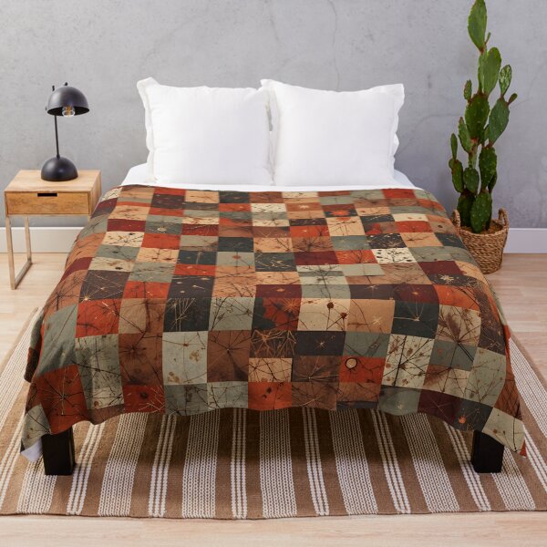 Item preview, Modern Geometric Christmas Grid Pattern designed and sold by Amplify-n-Co.