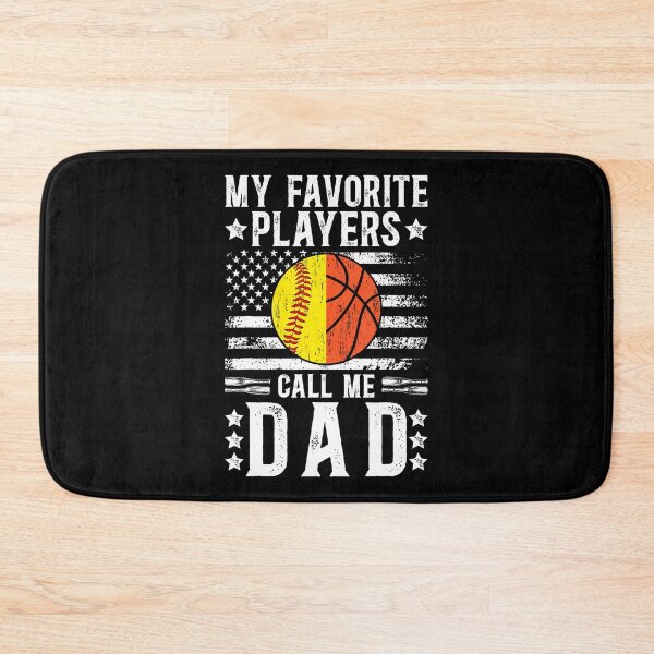 Item preview, My Favorite Players Call Me Dad Softball Basketball Dad designed and sold by LydiaShirley.
