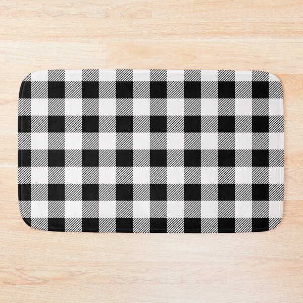 Item preview, Black And Whiter Checker Plaid Gingham - Abstract Geometric Shape Pattern - Secret Santa Gifts designed and sold by RoyalStarsPatts.