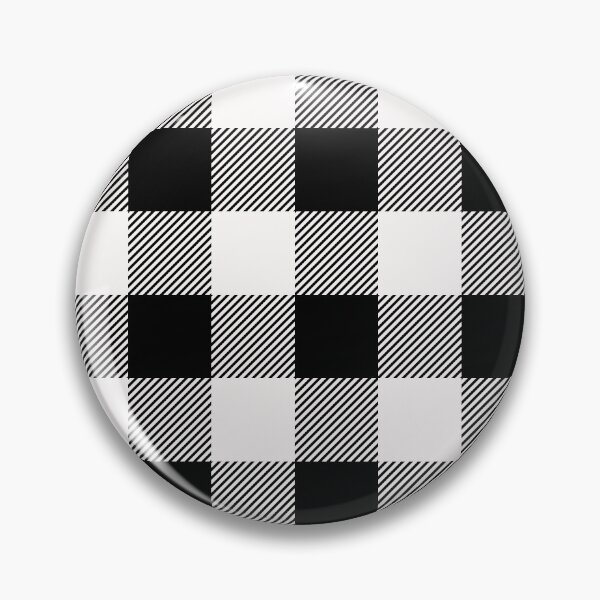Item preview, Black And Whiter Checker Plaid Gingham - Abstract Geometric Shape Pattern - Secret Santa Gifts designed and sold by RoyalStarsPatts.