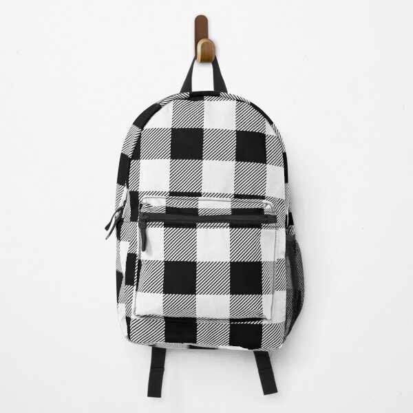 Item preview, Black And Whiter Checker Plaid Gingham - Abstract Geometric Shape Pattern - Secret Santa Gifts designed and sold by RoyalStarsPatts.