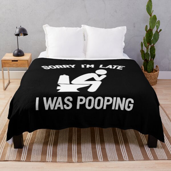 Item preview, Retro Funny Sorry I'M Late I Was Pooping designed and sold by kowaldtlbung.