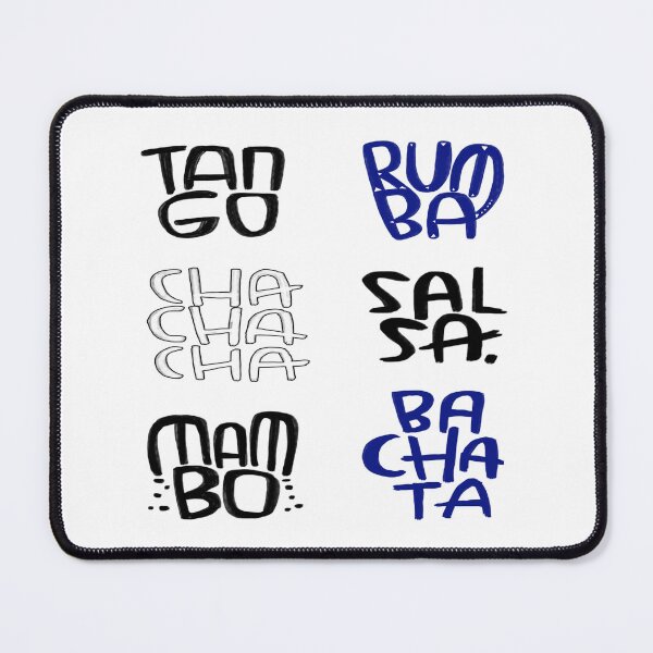 Item preview, Latin dances, rumba, cha cha, salsa, tango, bachata, mambo designed and sold by danceink.