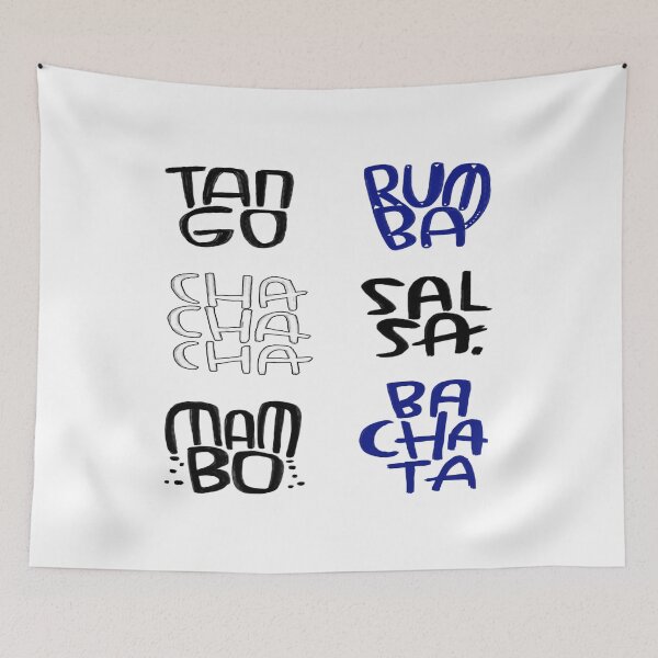 Item preview, Latin dances, rumba, cha cha, salsa, tango, bachata, mambo designed and sold by danceink.