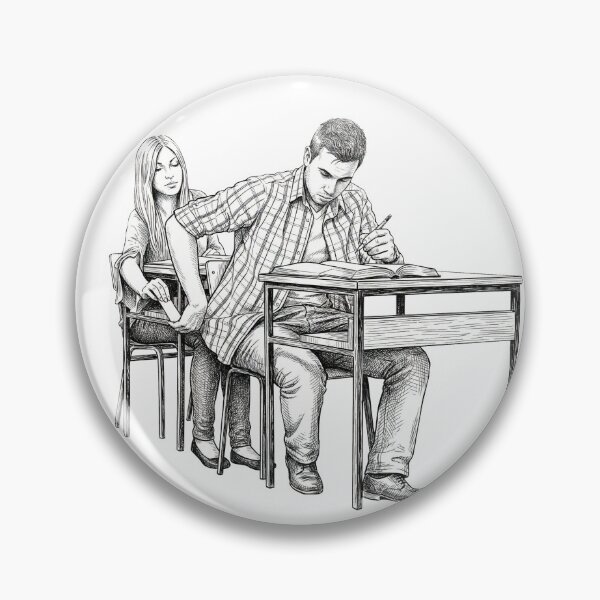 Item preview, Passing a Note in Class designed and sold by Naux | Design & Illustration.