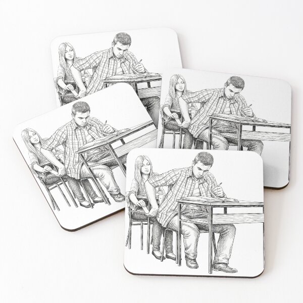 Item preview, Passing a Note in Class designed and sold by Naux | Design & Illustration.