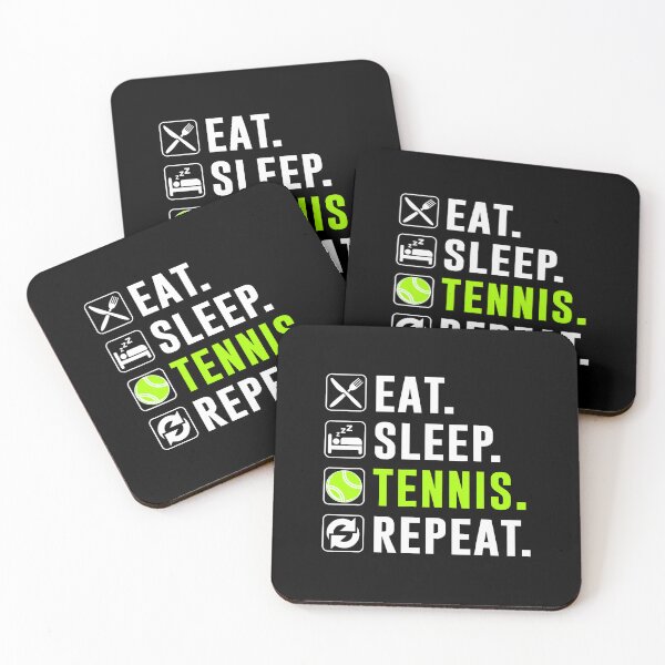 Item preview, Eat Sleep Tennis Repeat Funny Tennis Player designed and sold by kowaldtlbung.