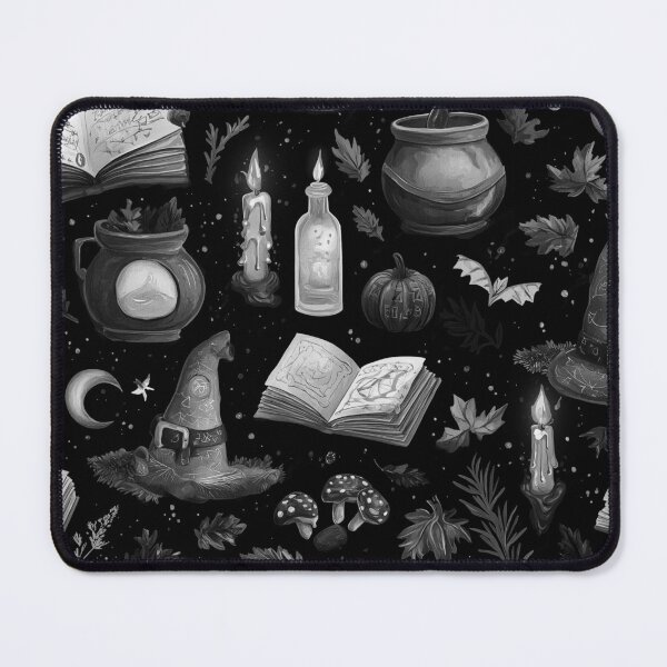 Item preview, Vintage Gothic Witchcraft Seamless Pattern designed and sold by Equinox-Ds.