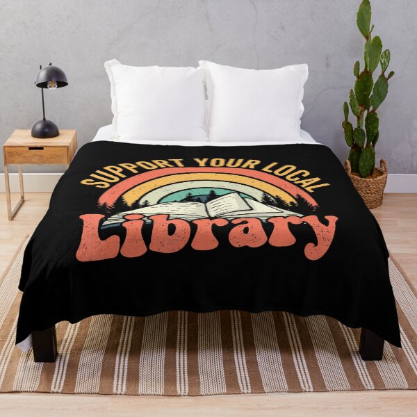 Item preview, Retro Support Your Local Library designed and sold by ywoebvobzih31.