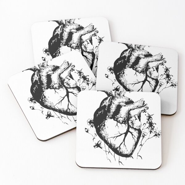 Item preview, Create in Me a Clean Heart – Anatomical Heart Psalm 51:10-12 Christian Art designed and sold by Holy Ink Studio.