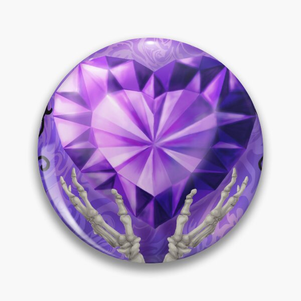 Item preview, Gothic amethyst heart with a spider designed and sold by Bailey Swinney.