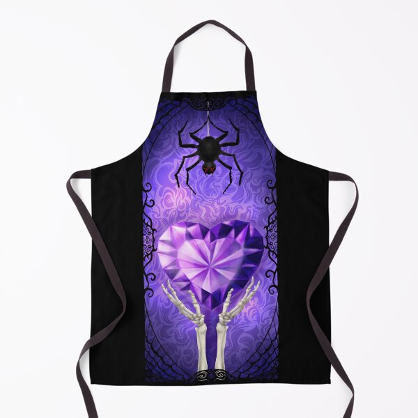Item preview, Gothic amethyst heart with a spider designed and sold by Bailey Swinney.