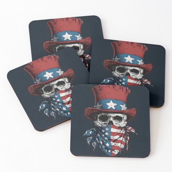 Item preview, Tattoo art patriotic skull with tattered hat designed and sold by dcrc.