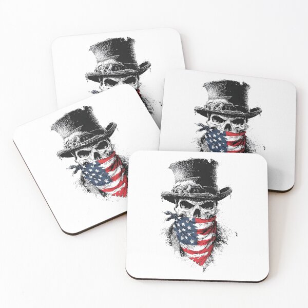 Item preview, Tattoo art patriotic skull with tattered hat designed and sold by dcrc.