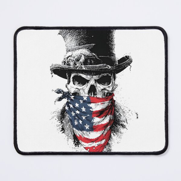 Item preview, Tattoo art patriotic skull with tattered hat designed and sold by dcrc.