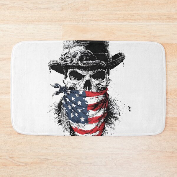 Item preview, Tattoo art patriotic skull with tattered hat designed and sold by dcrc.