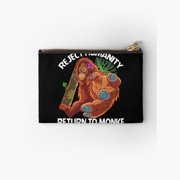 Item preview, Reject Humanity Return to Monke Orangutan Meme Evolution Funny  designed and sold by alltheprints.