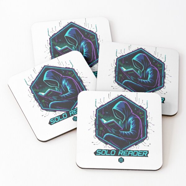 Item preview, Solo Reader Hacker Aesthetic Cyberpunk Book Lover Gift designed and sold by HYPE-NET.