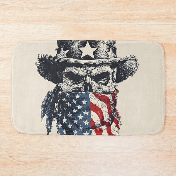Item preview, Tattoo art patriotic skull with tattered hat designed and sold by dcrc.
