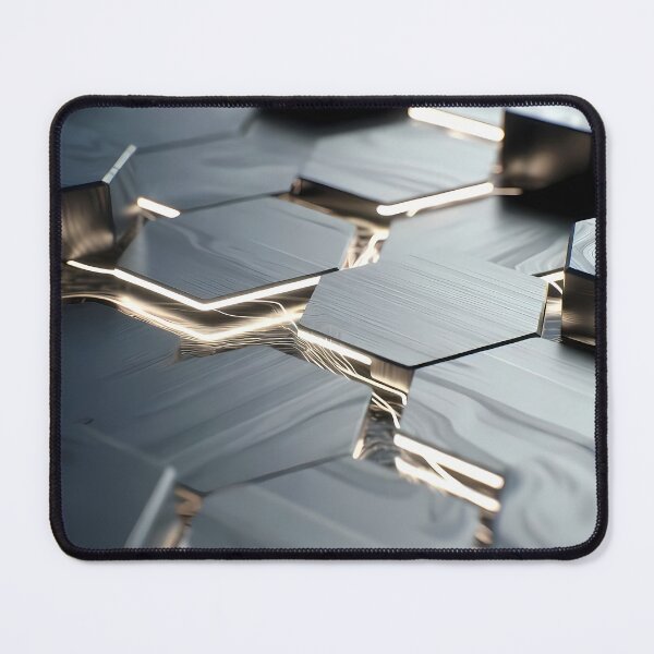 Item preview, Futuristic Silver Gray Hex Grid Blocks – Clean Tech Texture (image size 7840x11680) designed and sold by Digital-Davinci.