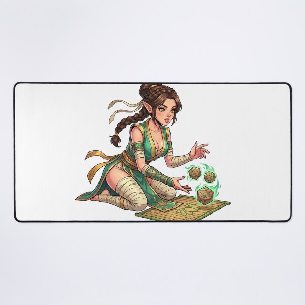 Item preview, Roll for Flurry of Blows: Elven Monk Rolling Dice designed and sold by SkinnyFlatWhite.