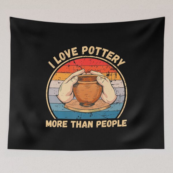Item preview, Vintage I Love Pottery More Than People Pottery Clay Lover designed and sold by scottsurswab.