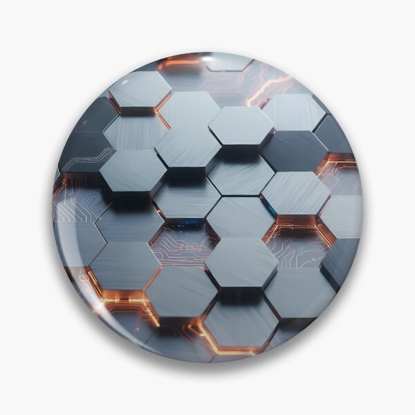 Item preview, Futuristic Silver Gray Hex Grid Blocks – Clean Tech Texture (image size 7840x11680) designed and sold by Digital-Davinci.