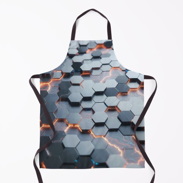 Item preview, Futuristic Silver Gray Hex Grid Blocks – Clean Tech Texture (image size 7840x11680) designed and sold by Digital-Davinci.